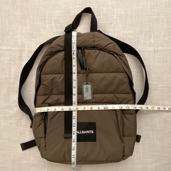NEW All Saints Zone Quilted Backpack Unisex NWT - Picture 3 of 15